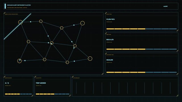 Industrial Control Alert HUD Seamless Loop