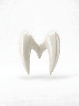 Detailed 3D model of a human molar tooth showcasing its anatomical structure and smooth enamel surface