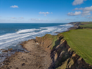 South West coast path via Northcott Mouth to Sandymouth Bay © Kevin