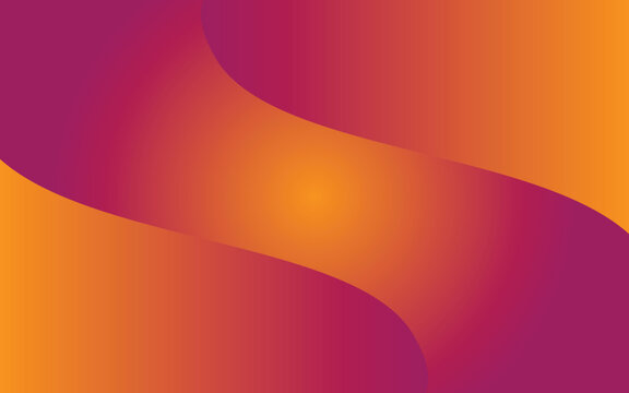 Abstract Orange and Magenta Gradient Background with Smooth Flowing Curves