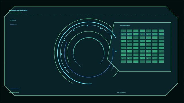 AI Behavioral Analysis HUD Seamless Loop