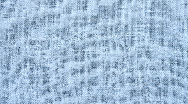 Light Blue Linen Fabric Texture Background