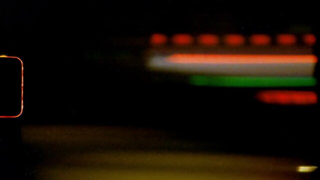 Slow Shutter Speed Night Scene Shot on 8mm Film Camera