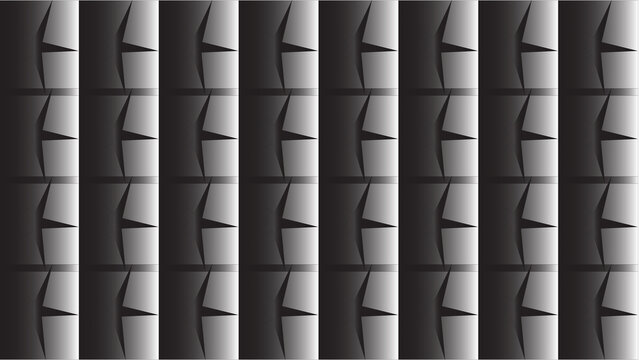 Repeating vertical stripe pattern with sharp triangular spikes in grayscale gradient tones