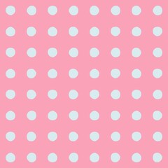 Pink and blue polka dot pattern background for design and decoration © Syaima Levantine