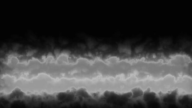 Rising Wall of Smoke Steam Loop 4k v ideo