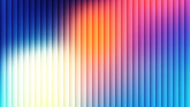 Vibrant rainbow color spectrum with vertical grain texture overlay in North America.