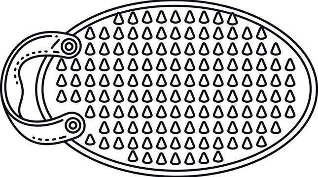 Hook and loop fastener with triangular grips