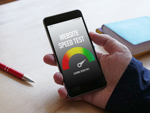 Website Speed Optimization and Performance Testing Concept for Faster Page Loading, Improved User Experience, Mobile Web Efficiency, SEO Ranking and Core Web Vitals