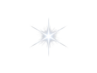 Fototapeta premium Bright starburst with radiating lines on transparent background
