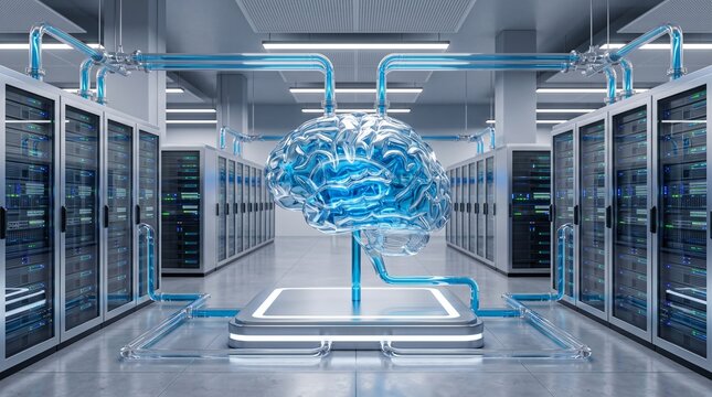 Closed Loop Brain Water Cooling Concept for Sustainable AI Server Infrastructure