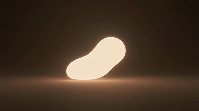 余白の中でそっと発光する柔らかな形