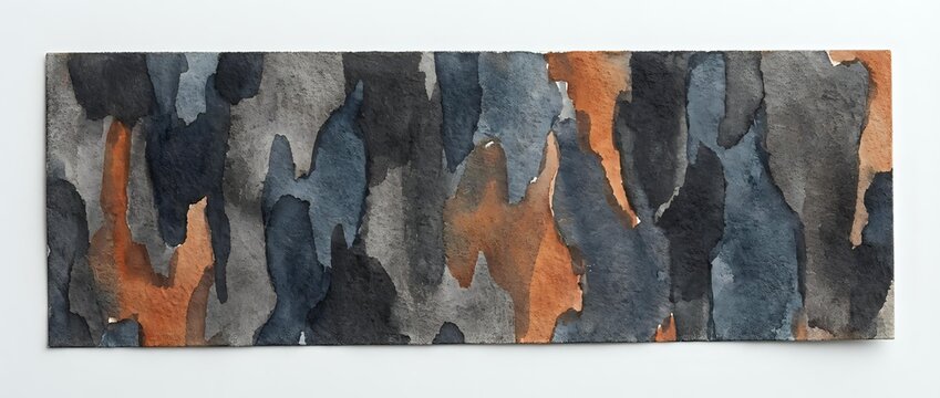 Seamless camouflage pattern with abstract organic shapes in charcoal
