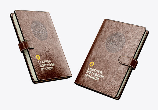 Leather Notebook Organizer Mockup