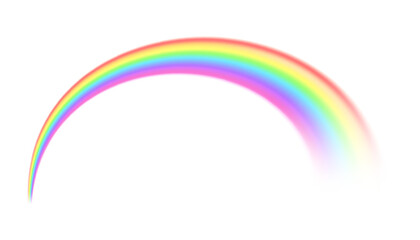 Fototapeta premium Rainbow icon on transparent background. Realistic rainbows. Rainbow, effect after rain. Vector illustration. Transparent rainbows.