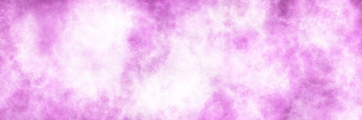 Fototapeta premium Soft pastel purple and white watercolor smoke on a black background. Wide atmospheric banner for dreamy, feminine, and elegant themes. 