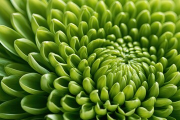Fototapeta premium Close-up green floral texture celebrating natural beauty, organic detail and lush botanical forms.