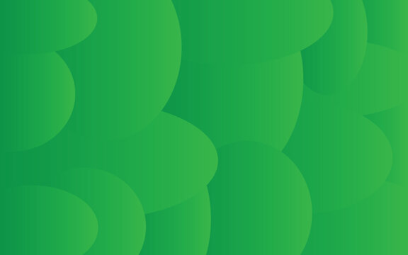 Abstract Green Flowing Wave Gradient Background