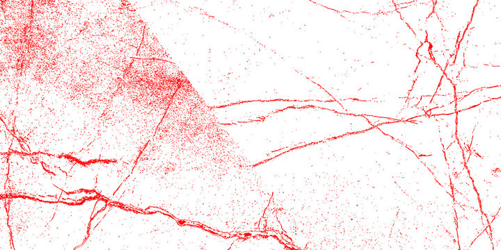 Abstract red marble texture with white veins and grunge distressed surface pattern