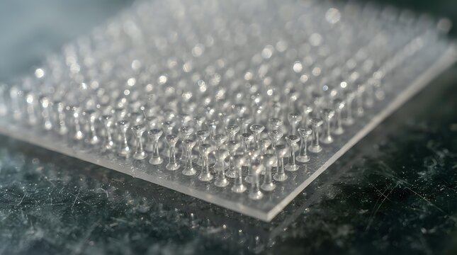 Transparent microfluidic chip with precisely arranged micropillars