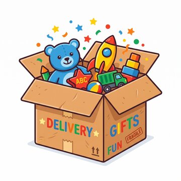 Toy delivery box
