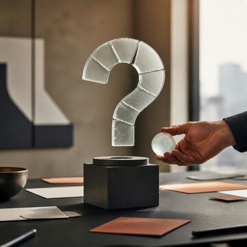 Unresolved Question Pedestal Concept for Strategic Uncertainty Business Decisions Problem Solving Curiosity and Future