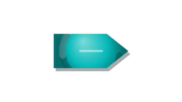 3D bevel tag price button depth. Isolated transparent PNG UI icon overlay for Photoshop and video.