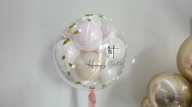 생일 축하를 위한 장식 풍선