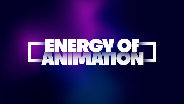 Abstract Animated Text with Colorful Background