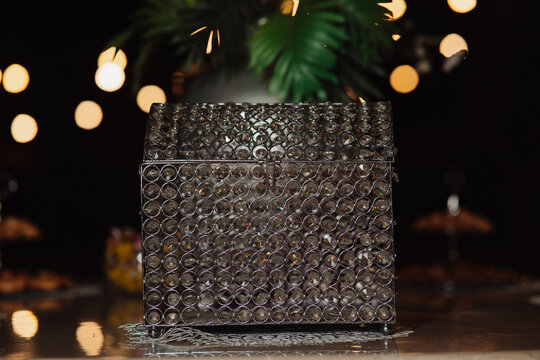 envelope rain chest at an event