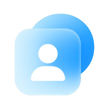 PNG Abstract user profile icon design.