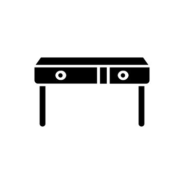 Wooden Console Table Furniture Icon for Home Interior
