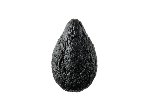 Ripe avocado with textured dark skin