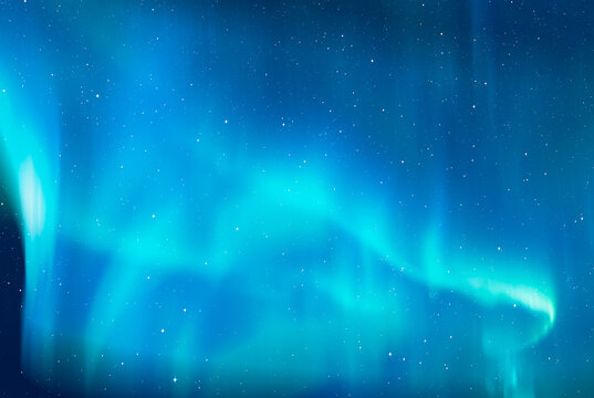 Northern lights or Aurora borealis in the sky - Tromso, Norway