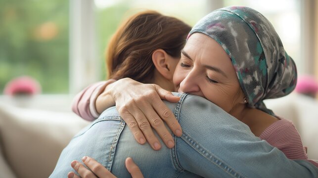 Embracing strength and love in a moment of support and connection