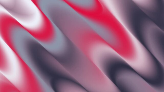 Metallic silver red fluid wave background animation smooth metallic silk liquid gradient motion loop graphic backdrop animation 4k.