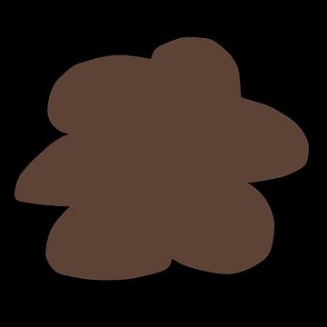 Brown Mud Doodle Cartoon Animation with Transparent Background