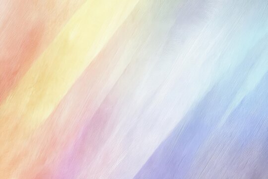 Pastel Rainbow Gradient Abstract Background with Painted Brush Textures