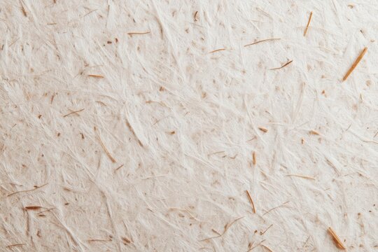 Textured Off-White Handmade Mulberry Paper with Natural Fibers