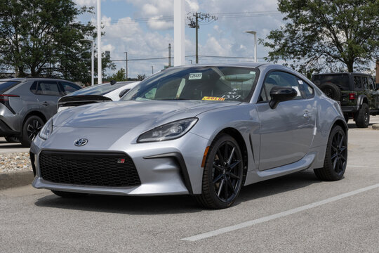 Toyota GR86 Premium sports car at a dealership. Toyota offers the GR86 with a 228HP 2.4L 4-Cylinder Boxer engine. MY:2026