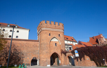 Gotycka brama w Toruniu, Polska. Gothic gate in Torun, Poland  © 123108 Aneta