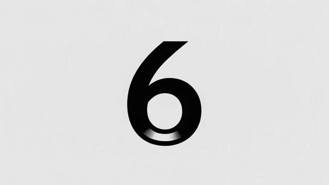 Numbers decreasing in a countdown animation with animation ten transition numerical counting sequence graphic digits motion visual effect timer clock video
