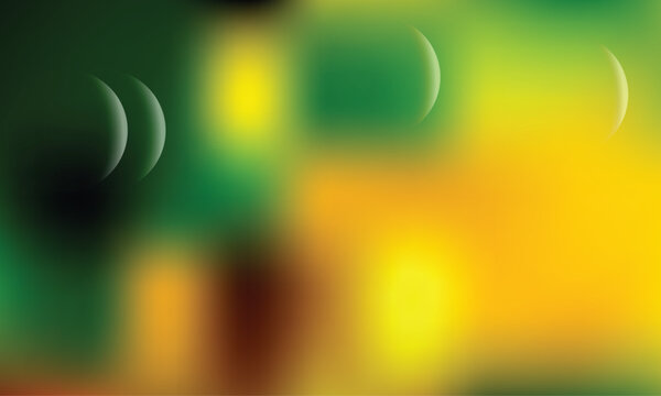 Abstract Colorful Fluid Gradient Background with Dynamic Waves and Smooth Sphere Elements