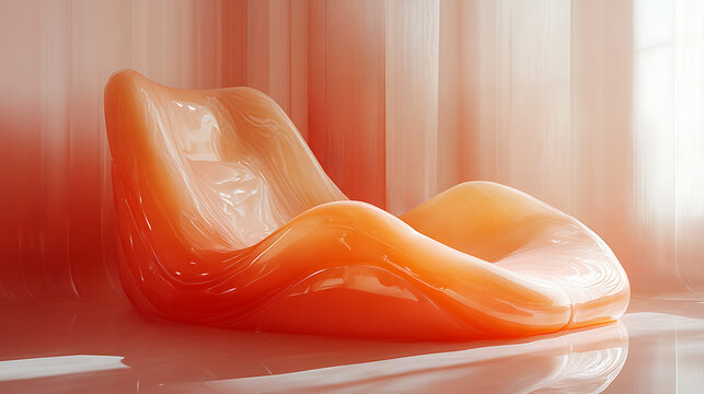 Detailed pastel cartoon depiction of soft padding for high chair edges in calming peach and soft yellow against a stark white backdrop 