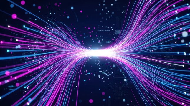 Digital Neon Light Background