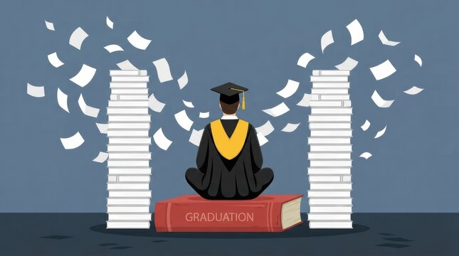 Graduate Standing Outdoors