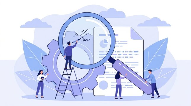 Research Analysis Illustration