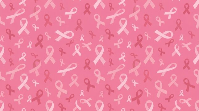 Breast Cancer Pink Ribbon Pattern