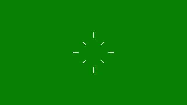 Circle fireworks Set line blast animation.  night Skye firework circle pop up loop fireworks, Firework Explosion Effects on green Background. Circles fireworks explosion line shape blast.