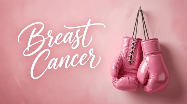 Breast Cancer Boxing Gloves Banner